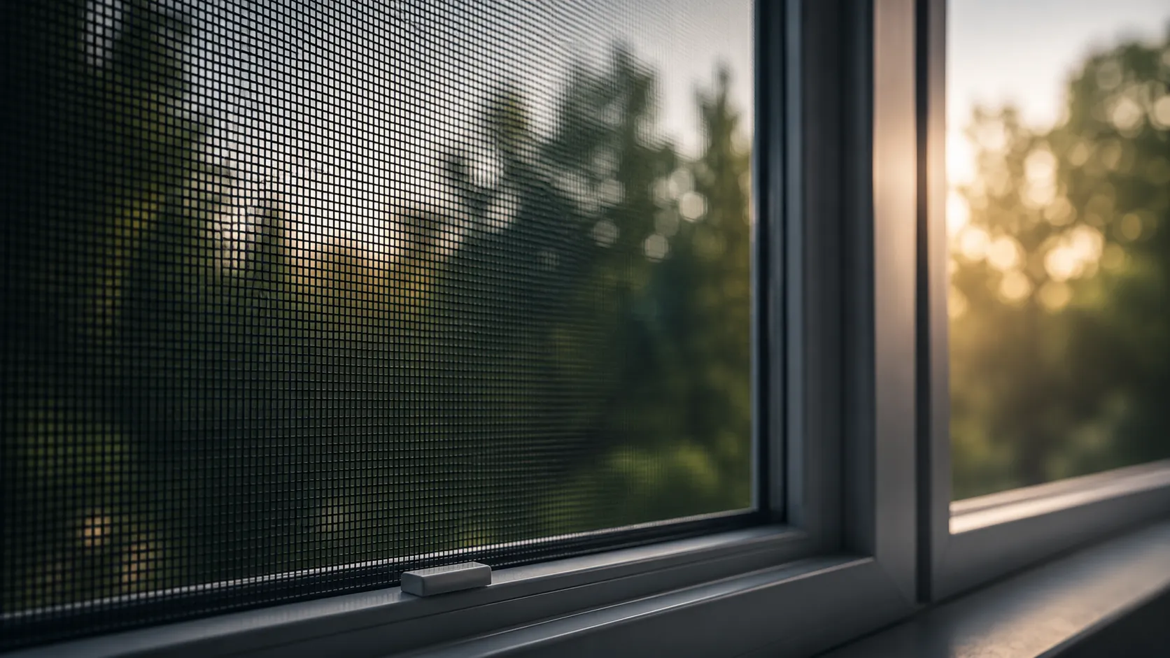 Mosquito net installation for plastic windows
